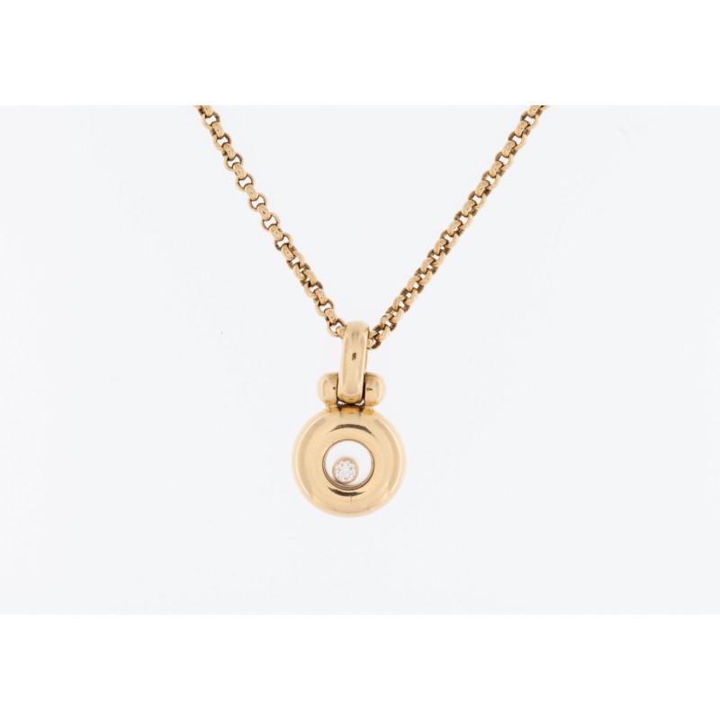 Chopard Happy Diamond White Gold Diamond Pendant Necklace – Opulent Jewelers