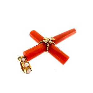 ANCIENT ITALIAN CROSS RED...